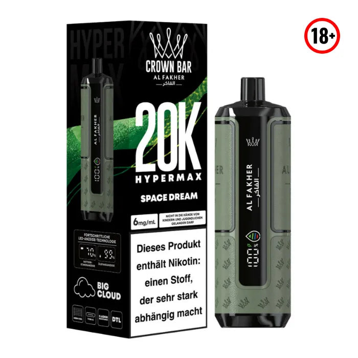 Al Fakher Big Puff Hypermax 20k Space Dream